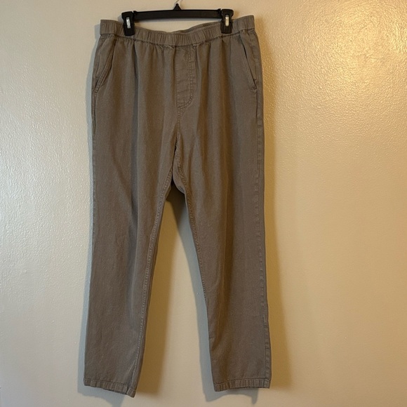 Outerknown Other - OUTERKNOWN Mens Paz Drawstring Waist Khaki Pants in Sage Green Size XL